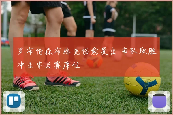罗布伦森布林克伤愈复出 率队取胜冲击季后赛席位